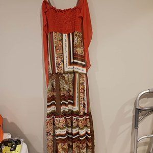 Gracia long spaghetti strap dress